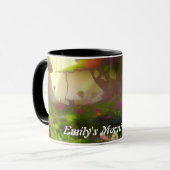 エミリー朝のお茶をカスタマイズ可パーソナライズされた能 マグカップ (正面左)