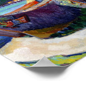 エミリー絵画カー先住民カヌー ポスター (角)