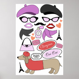 エミリー・イン・パリ テーマ フォトブース パーティー プロップス ポスター