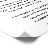 エミリー・エリザベス・ディキンソンによるホープの詩 ポスター (角)