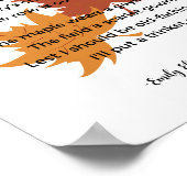 エミリー・エリザベス・ディキンソンの秋の詩 ポスター (角)