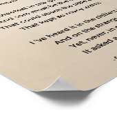 エミリー・エリザベス・ディキンソンヴィンテージのホープ詩 ポスター (角)