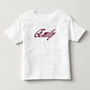 エミリー・ガールズ・ネーム・ロゴ、 トドラーTシャツ