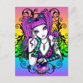 「エミリー」クリスタルボール虹の妖精はがき ポストカード (正面)