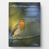 エミリー・ディキンソンによるホープの詩 フォトプラーク (正面)