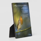 エミリー・ディキンソンによるホープの詩 フォトプラーク (側面)