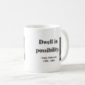 エミリー・ディキンソンの引用文2b コーヒーマグカップ (正面右)