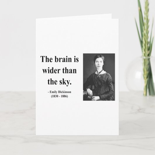 エミリー・ディキンソンの引用文3b カード (正面)