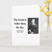 エミリー・ディキンソンの引用文3b カード (黄色い花)