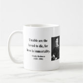 エミリー・ディキンソンの引用文8b コーヒーマグカップ (左)