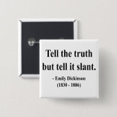 エミリー・ディキンソンの引用文9a 缶バッジ (正面&裏面)