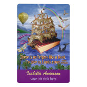 エミリー・ディキンソンの詩のフリゲート艦の本の船の名前をカスタムする ミニクリップボード (裏面)