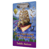 エミリー・ディキンソンの詩のフリゲート艦の本の船は名前を加えます クリップボード (左)