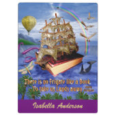 エミリー・ディキンソンの詩のフリゲート艦の本の船は名前を加えます クリップボード (裏面)