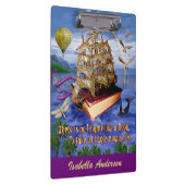 エミリー・ディキンソンの詩のフリゲート艦の本の船は名前を加えます クリップボード (右)