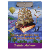 エミリー・ディキンソンの詩のフリゲート艦の本の船は名前を加えます クリップボード (正面)