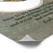 エミリー・ディキンソン引用文オン・ホープとフェザー・アート ポスター (角)