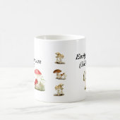 エミリー・ディキンソン「キノコは植物の小妖精や小人」 モーフィングマグカップ (中央)