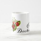 エミリー・ディキンソン「フェンス越え」イチゴの詩 コーヒーマグカップ (中央)