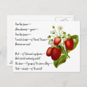 エミリー・ディキンソン「フェンス越え」詩のはがき ポストカード (正面/裏面)