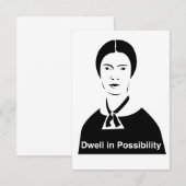 エミリー・ディキンソン　可能性に住む　招待状 招待状 (正面/裏面)