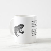 エミリー·ディキンソン「私は誰でもない!」 フロッグ·マグ コーヒーマグカップ (正面左)