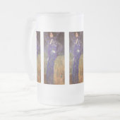 エミリー·フロージュ：グスタフクリムト フロストグラスビールジョッキ (正面左)