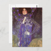 エミリー・フロージュby: Gustavクリムト ポストカード (正面/裏面)
