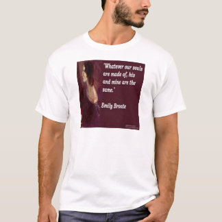 エミリー・ブロンテ&有名な魂の引用 Tシャツ