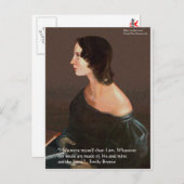 エミリー・ブロンテ「魂は同じ」愛引用文ギフト&カード ポストカード (正面/裏面)