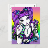 「エミリー」天のレインボークリスタルボールフェイリー ポストカード (正面/裏面)