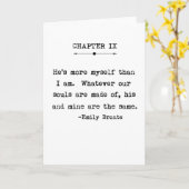 エミリーBronteの引用文の挨拶状 カード (黄色い花)