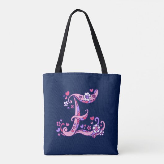 エミリーEのモノグラムの芸術および名前の意味は袋に入れます トートバッグ (裏面)