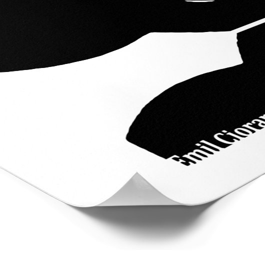 エミルシオラン引用文 ポスター (角)