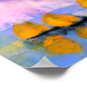 エミルノルデ – 海と紫の雲と帆船 ポスター (角)