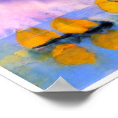 エミルノルデ – 海と紫の雲と帆船 ポスター (角)