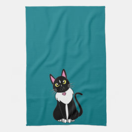 エミータキシード猫 キッチンタオル