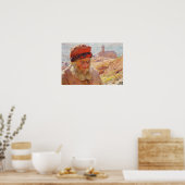 エミールクロース- Amperlio, Old Fisherman of Bordighera ポスター (キッチン)