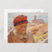エミールクロース- Amperlio, Old Fisherman of Bordighera ポストカード (正面/裏面)
