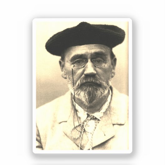 エミール・ゾラ、1902年頃 シール (正面)