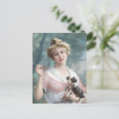 エミール・バーノンによるいたずら好きな子犬 ポストカード (スタンド正面)