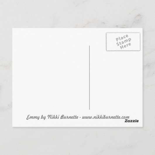 エミー – レインボーマーメイドポストカード ポストカード (裏面)