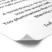 エミ結婚リ・エリザベス・ディキンソンのポスターによる詩 ポスター (角)