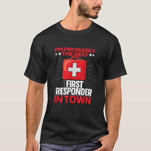 エムエイドキットems救急隊救急医療隊員第1号 tシャツ (正面)