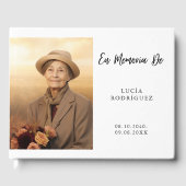 エムメモリアスペインの葬式フォトゲストブック ゲストブック (正面)