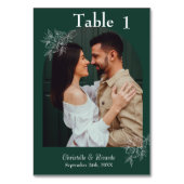 エメお洒落ラルグ結婚リーンの写真台番号 テーブルナンバー (裏面)