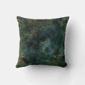 エメエレガントラルドグリーンと金ゴールドグリッタースローピロ クッション (裏面)