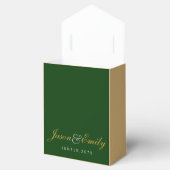 エメエレガントラルドグリーンと金ゴールド孔雀結婚の フェイバーボックス (オープン)