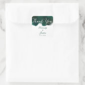 エメエレガントラルドグリーングラデーションウォーター結婚カラー スクエアシール (バッグ)