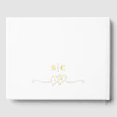 エメエレガントラルドグリーンバラミディアム結婚ズフォイル ゲストブック (裏面)